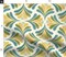 Retro Fan Scallop 70S Ogee Maximalist Splash Dots Summer Mid Century Custom Printed Fabric by Spoonflower Various Fabrics by the Yard or Fat Quarter